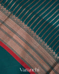 Peacock Blue Pure Chanderi Silk Cotton Handloom Saree