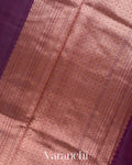 Wine Purple Pure Chanderi Silk Cotton Handloom Saree