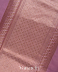 Mauve Pink Pure Chanderi Silk Cotton Handloom Saree