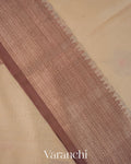 Off-White Pure Chanderi Silk Cotton Handloom Saree