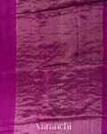 Royal Magenta Jamdani Pure Matka Tissue Silk Handloom Saree