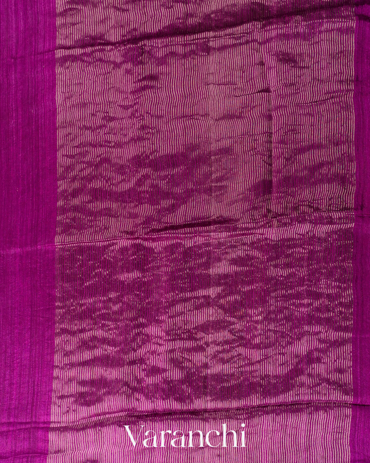Royal Magenta Jamdani Pure Matka Tissue Silk Handloom Saree