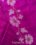 Royal Magenta Jamdani Pure Matka Tissue Silk Handloom Saree