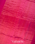 Rani Pink Floral Jamdani Pure Matka Silk Handloom Saree