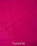 Rani Pink Floral Jamdani Pure Matka Silk Handloom Saree
