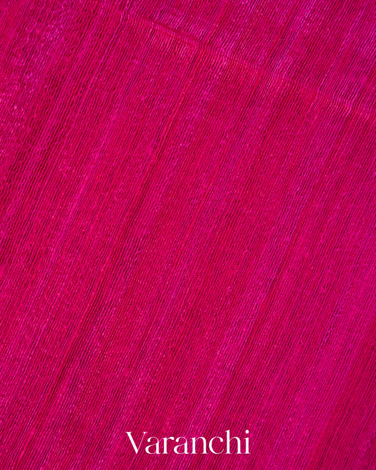 Rani Pink Floral Jamdani Pure Matka Silk Handloom Saree