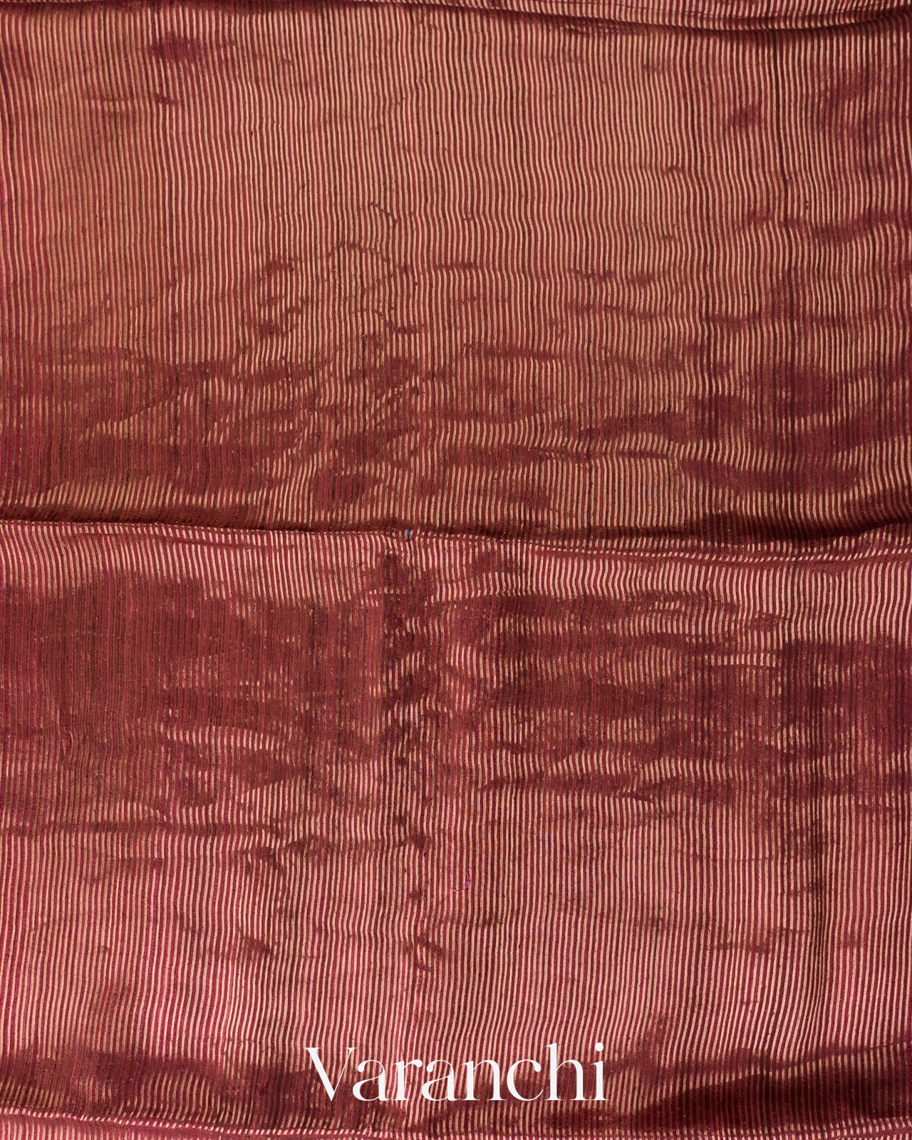 Burgundy Jamdani Pure Matka Tissue Silk Handloom Saree