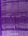 Royal Violet Jamdani Pure Matka Tissue Silk Handloom Saree