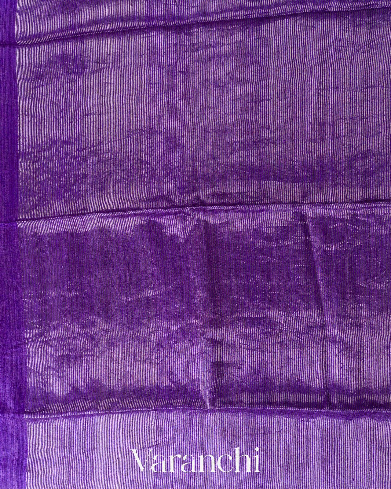 Royal Violet Jamdani Pure Matka Tissue Silk Handloom Saree
