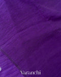 Royal Violet Jamdani Pure Matka Tissue Silk Handloom Saree