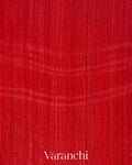 Tulip Red Floral Jamdani Pure Matka Silk Handloom Saree