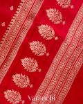 Chilly Red Pure Dupion Silk Saree
