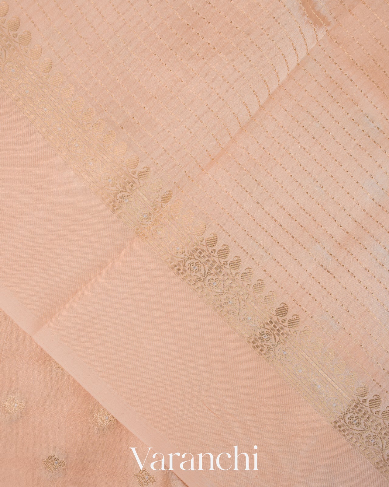 Pearly Ivory Pure Dupion Silk Saree