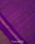 Violet with Sequin Embroidery Pure Muslin Silk Handloom Saree