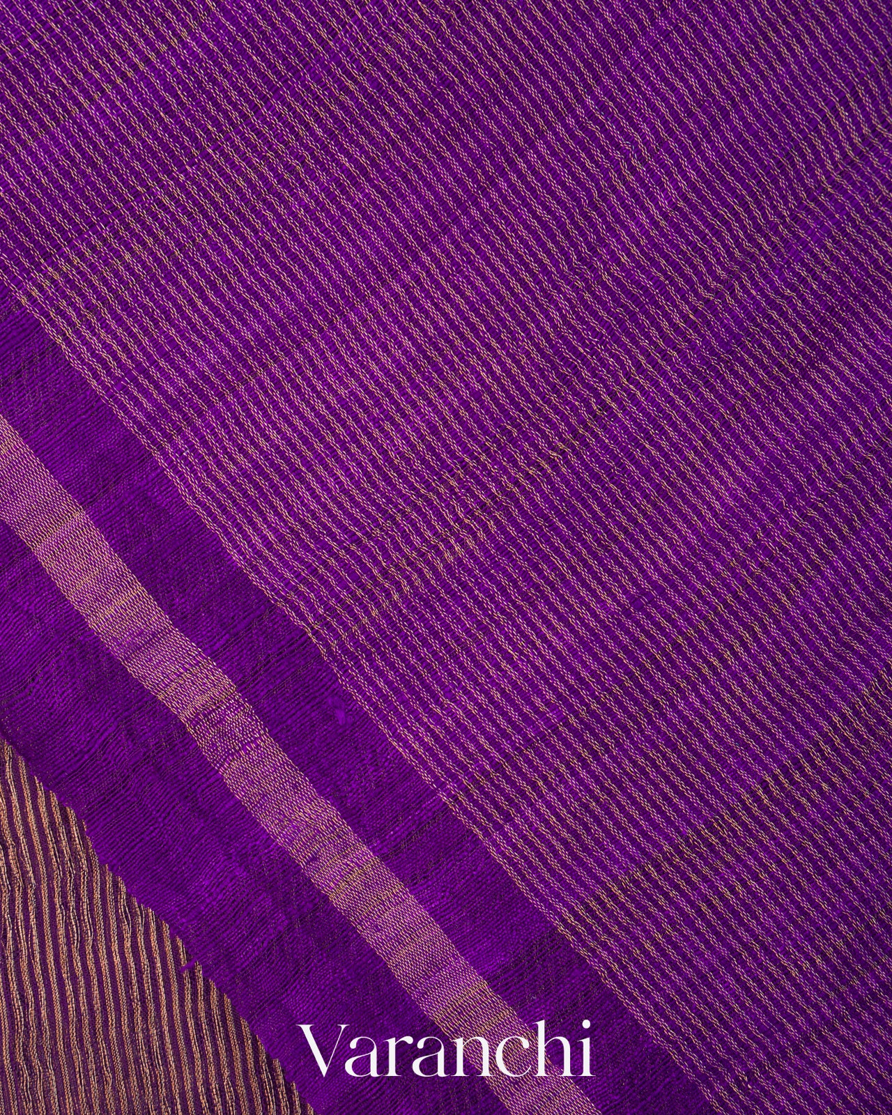 Violet with Sequin Embroidery Pure Muslin Silk Handloom Saree