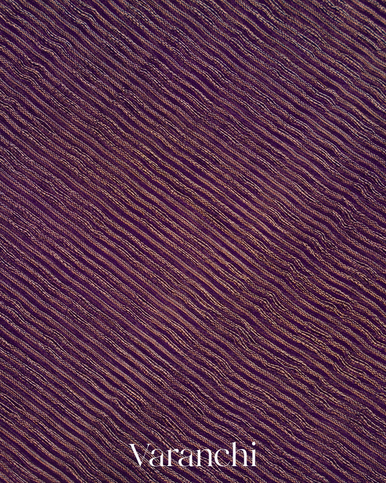 Violet with Sequin Embroidery Pure Muslin Silk Handloom Saree