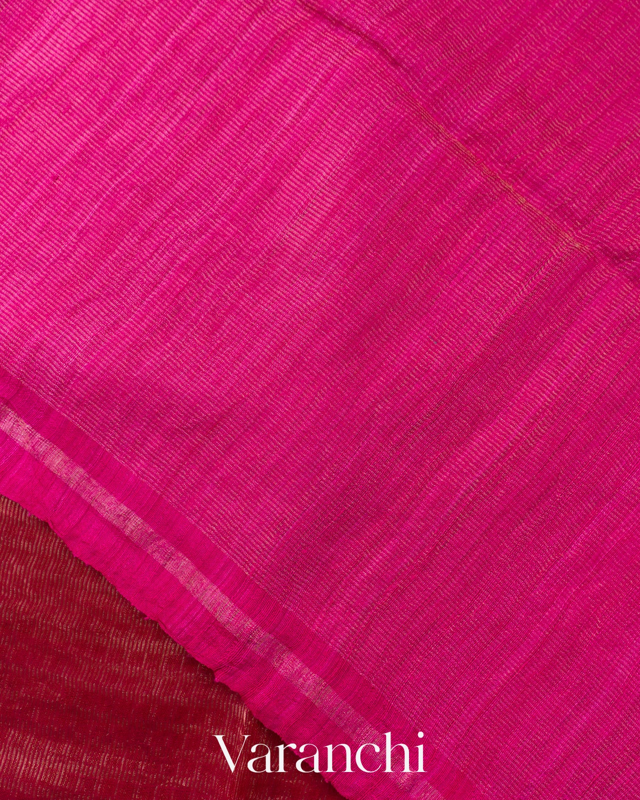 Rani Pink with Sequin Embroidery Pure Muslin Silk Handloom Saree