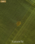 Leafy Green Jamdani Pure Mulberry Silk Handloom Saree — Body