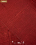 Brick Red Jamdani Pure Matka Tissue Silk Handloom Saree — Blouse