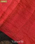 Black Pure Chiniya Silk Saree — Blouse