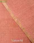 Peach Pure Chiniya Silk Saree — Border