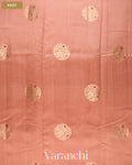 Peach Pure Chiniya Silk Saree — Body