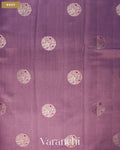 Lavender Circular Butta Pure Chiniya Silk Saree — Body