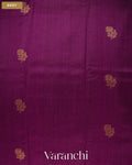 Wine Purple Pure Raw Silk Handloom Saree — Body