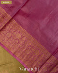 Mehandi Green Pure Tussar Silk Saree — Blouse