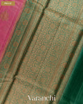 Dusty Rose Pure Tussar Silk Saree — Pallu