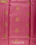 Dusty Rose Pure Tussar Silk Saree — Body