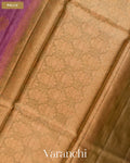 Deep Onion Pink Pure Tussar Silk Saree — Pallu