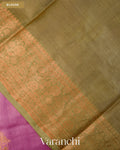 Deep Onion Pink Pure Tussar Silk Saree — Blouse