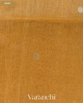 Antique Gold Jamdani Pure Silk Linen Handloom Saree — Body