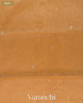Antique Gold Jamdani Pure Silk Linen Handloom Saree — Body