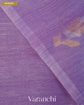 Lavender Jamdani Pure Silk Linen Handloom Saree — Border
