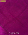 Royal Magenta Jamdani Pure Matka Tissue Silk Handloom Saree — Blouse