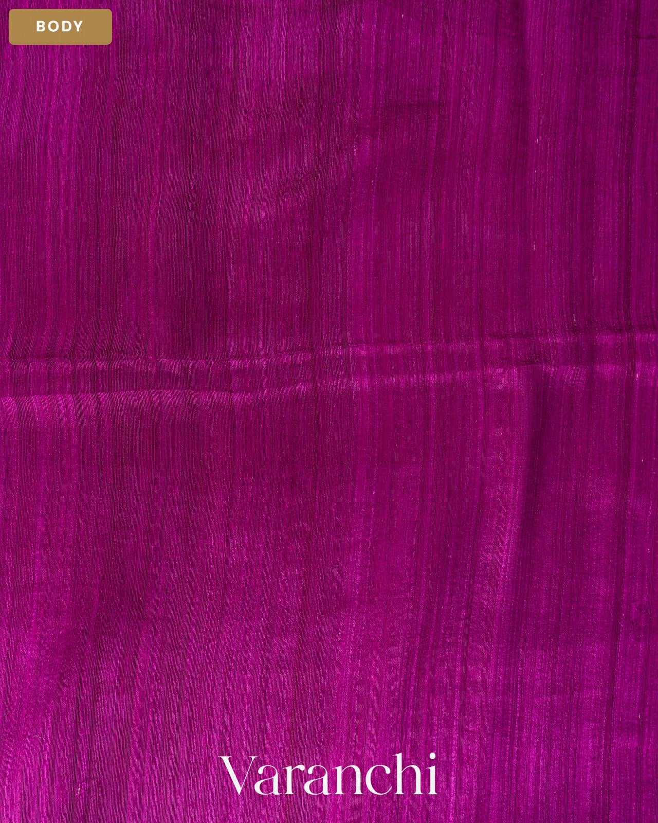 Royal Magenta Jamdani Pure Matka Tissue Silk Handloom Saree — Body