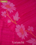 Rani Pink Jamdani Pure Matka Tissue Silk Handloom Saree — Border