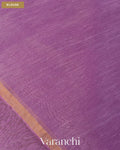 Lilac Jamdani Pure Silk Linen Handloom Saree — Blouse
