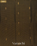 Black Pure Maheshwari Silk Cotton Handloom Saree — Body