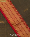 Black Pure Maheshwari Silk Cotton Handloom Saree — Border