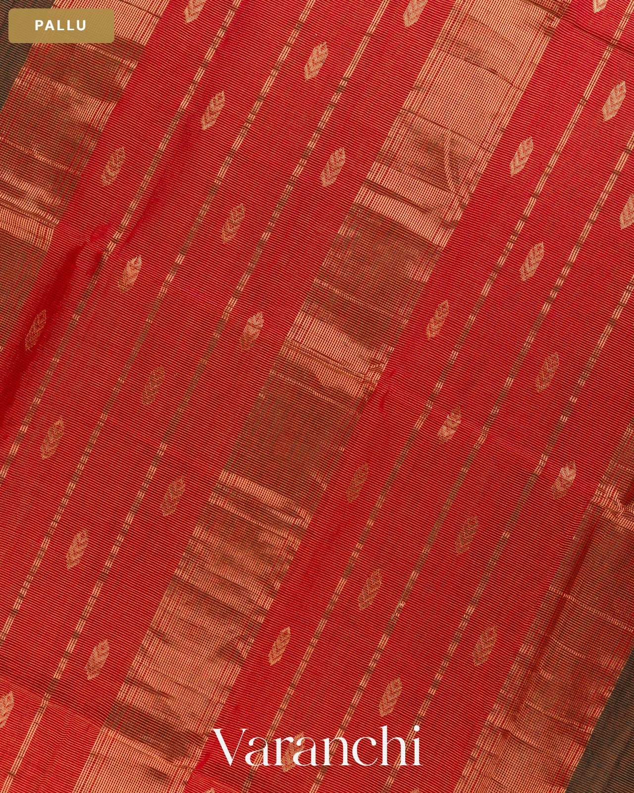 Black Pure Maheshwari Silk Cotton Handloom Saree — Pallu