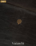 Black Jamdani Pure Mulberry Silk Handloom Saree — Body