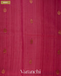 Rasberry Pink Pure Kora Silk Saree — Body