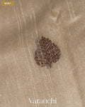 Off White Pure Raw Silk Handloom Saree — Body