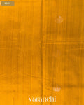 Golden Yellow Pure Raw Silk Handloom Saree — Body