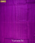 Royal Violet Jamdani Pure Matka Tissue Silk Handloom Saree — Body