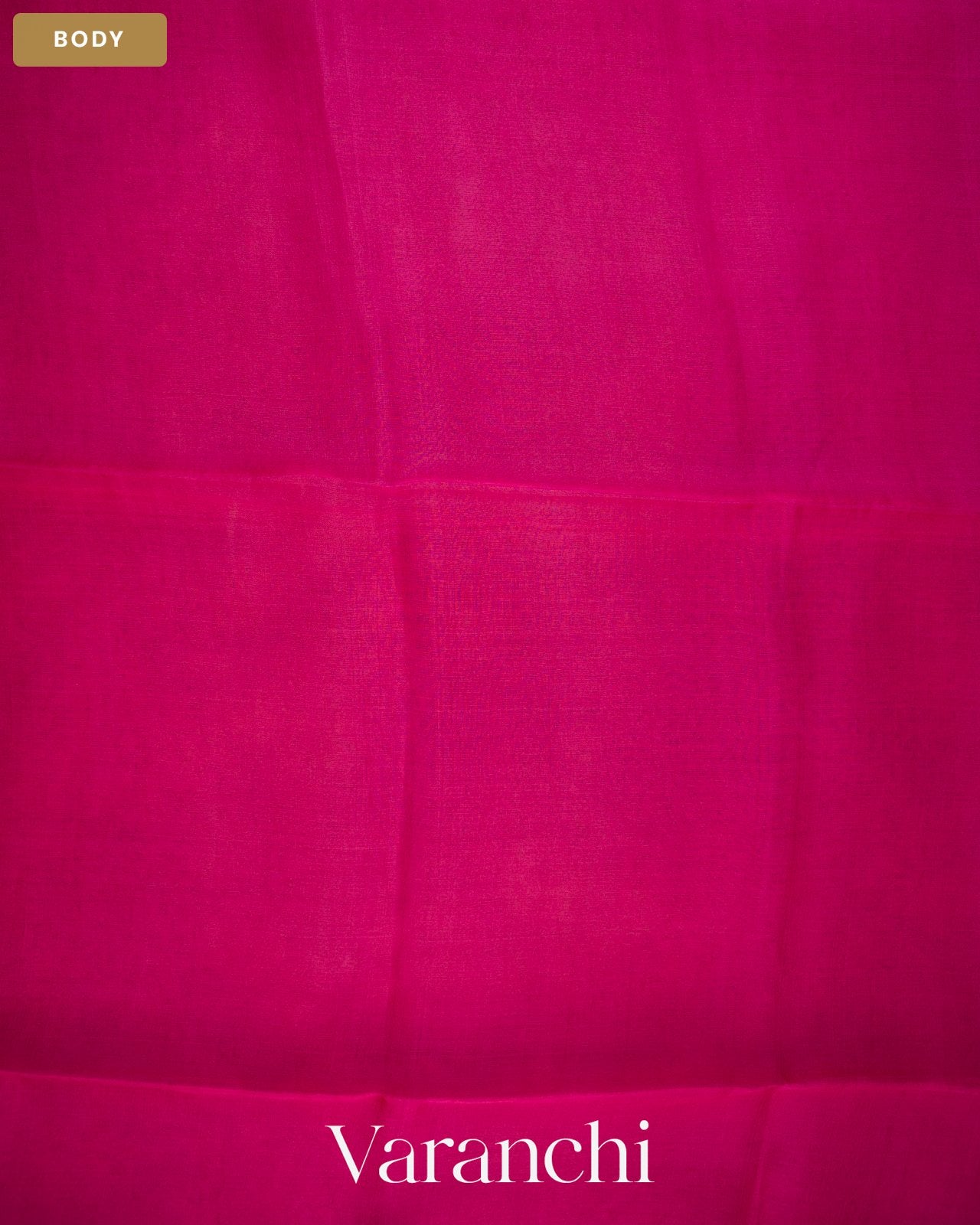 Rani Pink Floral Jamdani Pure Muslin Silk Handloom Saree — Body