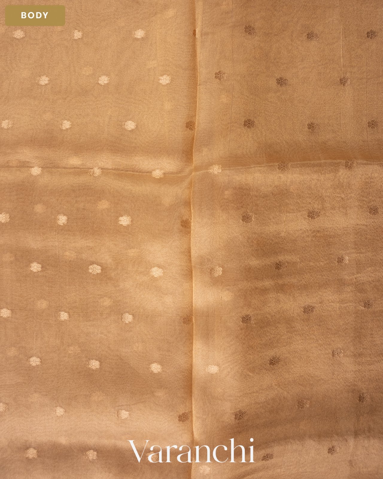 Ivory Pure Kora Silk Saree — Body